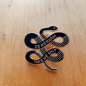 NEW Do No Harm Take No Shit Pin for Lanyard, nurses, bag pins